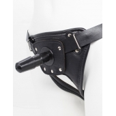 Черный пояс для насадок CLASS STRAP Restyling - LOVETOY (А-Полимер) - купить с доставкой в Таганроге