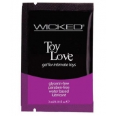 Лубрикант на водной основе для использования с игрушками WICKED Toy Love - 3 мл. - Wicked - купить с доставкой в Таганроге