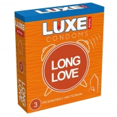 Презервативы с продлевающим эффектом LUXE Royal Long Love - 3 шт. - Luxe - купить с доставкой в Таганроге