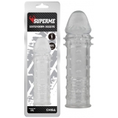 Прозрачная реалистичная насадка на пенис Extra Texture Sleeve - 16,2 см. - Chisa - в Таганроге купить с доставкой