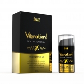 Жидкий интимный гель с эффектом вибрации Vibration! Vodka Energy - 15 мл. - INTT - купить с доставкой в Таганроге