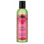 Массажное масло Naturals Strawberry Dreams с ароматом клубники - 59 мл. - Kama Sutra - купить с доставкой в Таганроге