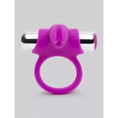 Лиловое виброкольцо с пультом ДУ Remote Control Cock Ring - Happy Rabbit - в Таганроге купить с доставкой