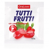 Гель-смазка Tutti-frutti со вкусом барбариса - 4 гр. - Биоритм - купить с доставкой в Таганроге