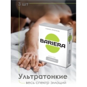 Ультратонкие презервативы Bariera Ultra Thin - 3 шт. - Bariera - купить с доставкой в Таганроге