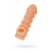 Телесная закрытая насадка с пупырышками Cock Sleeve Size M - 15,6 см. - KOKOS - в Таганроге купить с доставкой