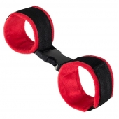 Красно-черные велюровые оковы Anonymo - ToyFa - купить с доставкой в Таганроге Красно-черные велюровые оковы Anonymo - ToyFa - купить с доставкой в Таганроге