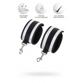 Серебристо-черные наручники Anonymo - ToyFa - купить с доставкой в Таганроге Серебристо-черные наручники Anonymo - ToyFa - купить с доставкой в Таганроге