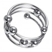 Большое металлическое кольцо под головку пениса - ToyFa - купить с доставкой в Таганроге