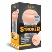 Мастурбатор-ротик ZOLO DEEP THROAT - Zolo - в Таганроге купить с доставкой