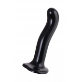 Черный стимулятор для пар P G-Spot Dildo Size M - 18 см. - Strap-on-me - в Таганроге купить с доставкой