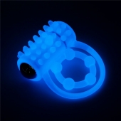 Голубое, светящееся в темноте виброкольцо Lumino Play Vibrating Penis Ring - Lovetoy - в Таганроге купить с доставкой