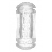 Прозрачный двусторонний мастурбатор Sophia - вагина и анус - Dream Toys - в Таганроге купить с доставкой