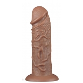 Коричневый фаллоимитатор Cubby dildo - 26,6 см. - Lovetoy в Таганроге Коричневый фаллоимитатор Cubby dildo - 26,6 см. - Lovetoy
