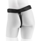 Страпон с телесной насадкой 7  Uncut with Strap on Harness - 18 см. - Pipedream - купить с доставкой в Таганроге