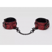 Красно-черные наручники Reversible Faux Leather Wrist Cuffs - Fifty Shades of Grey - купить с доставкой в Таганроге