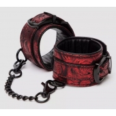 Красно-черные наручники Reversible Faux Leather Wrist Cuffs - Fifty Shades of Grey - купить с доставкой в Таганроге