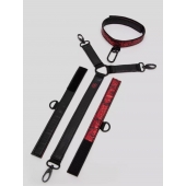 Ошейник с наручниками Reversible Faux Leather Collar and Wrist - Fifty Shades of Grey - купить с доставкой в Таганроге