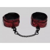 Красно-черные оковы Reversible Faux Leather Ankle Cuffs - Fifty Shades of Grey - купить с доставкой в Таганроге