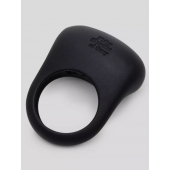 Черное эрекционное виброкольцо Sensation Rechargeable Vibrating Love Ring - Fifty Shades of Grey - в Таганроге купить с доставкой