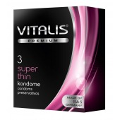 Ультратонкие презервативы VITALIS PREMIUM super thin - 3 шт. - Vitalis - купить с доставкой в Таганроге