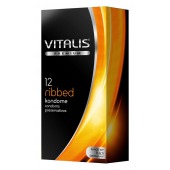 Ребристые презервативы VITALIS PREMIUM ribbed - 12 шт. - Vitalis - купить с доставкой в Таганроге