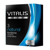 Классические презервативы VITALIS PREMIUM natural - 3 шт. - Vitalis - купить с доставкой в Таганроге