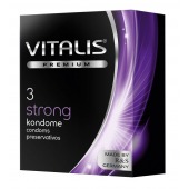 Презервативы с утолщенной стенкой VITALIS PREMIUM strong - 3 шт. - Vitalis - купить с доставкой в Таганроге