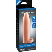 Телесная насадка Real Feel Enhancer XL - 17 см. - Pipedream - в Таганроге купить с доставкой