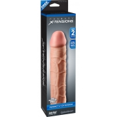 Телесная насадка Fantasy X-tensions Perfect 2  Extension - 20,3 см. - Pipedream - в Таганроге купить с доставкой