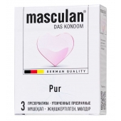 Супертонкие презервативы Masculan Pur - 3 шт. - Masculan - купить с доставкой в Таганроге