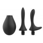 Черный анальный душ Nexus Anal Douche Set с 2 сменными насадками - Nexus Range - купить с доставкой в Таганроге