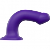 Фиолетовый фаллоимитатор-насадка Strap-On-Me Dildo Dual Density size L - 19 см. - Strap-on-me - купить с доставкой в Таганроге