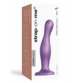 Фиолетовая насадка Strap-On-Me Dildo Plug Curvy size L - Strap-on-me - купить с доставкой в Таганроге