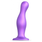 Фиолетовая насадка Strap-On-Me Dildo Plug Curvy size L - Strap-on-me - купить с доставкой в Таганроге