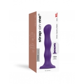 Фиолетовая насадка Strap-On-Me Dildo Geisha Balls size XL - Strap-on-me - купить с доставкой в Таганроге