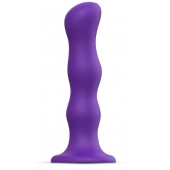 Фиолетовая насадка Strap-On-Me Dildo Geisha Balls size XL - Strap-on-me - купить с доставкой в Таганроге