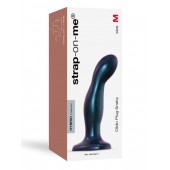Темно-синяя насадка Strap-On-Me Dildo Plug Snaky size M - Strap-on-me - купить с доставкой в Таганроге