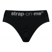 Черные трусики для насадок Heroine Lingerie Harness - size L - Strap-on-me - купить с доставкой в Таганроге