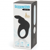 Черное эрекционное виброкольцо Happy Rabbit Rechargeable Rabbit Cock Ring - Happy Rabbit - в Таганроге купить с доставкой