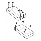 Фиксаторы для кровати WRAPAROUND MATTRESS RESTRAIN - Pipedream - купить с доставкой в Таганроге