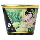 Массажная свеча Exotic Green Tea с ароматом зелёного чая - 170 мл. - Shunga - купить с доставкой в Таганроге