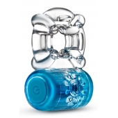 Синее эрекционное виброкольцо One Night Stand Vibrating C-Ring - Blush Novelties - в Таганроге купить с доставкой