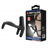 Черная вибронасадка на пенис Vibrating Penis Sling - Baile - в Таганроге купить с доставкой
