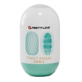 Бирюзовый мастурбатор-яйцо Twist Angel - Baile - в Таганроге купить с доставкой