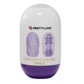 Сиреневый мастурбатор-яйцо Smooth Stripes - Baile - в Таганроге купить с доставкой