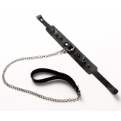 Черный ошейник с шипами и поводком - Crazy Handmade - купить с доставкой в Таганроге