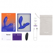 Синий анальный вибратор We-Vibe Vector+ - We-vibe - в Таганроге купить с доставкой