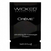 Крем для массажа и мастурбации Wicked Stroking and Massage Creme - 3 мл. - Wicked - купить с доставкой в Таганроге