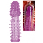 Фиолетовая насадка, удлиняющая половой член - 13,5 см. - Toyfa Basic - в Таганроге купить с доставкой